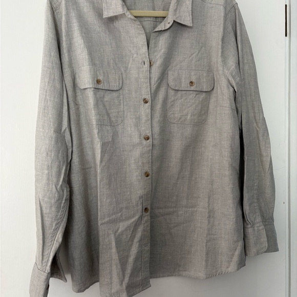 Gray button down - Picture 2 of 5
